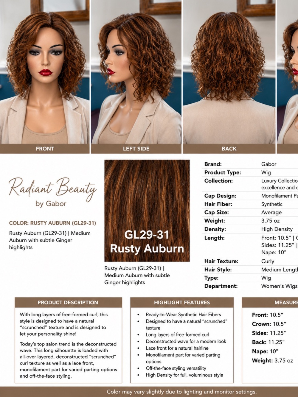 Gabor Radiant Beauty in Rusty Auburn